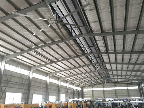 五金车间降温案例