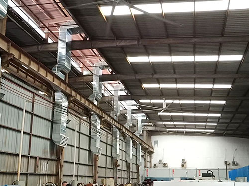 机加工车间降温案例